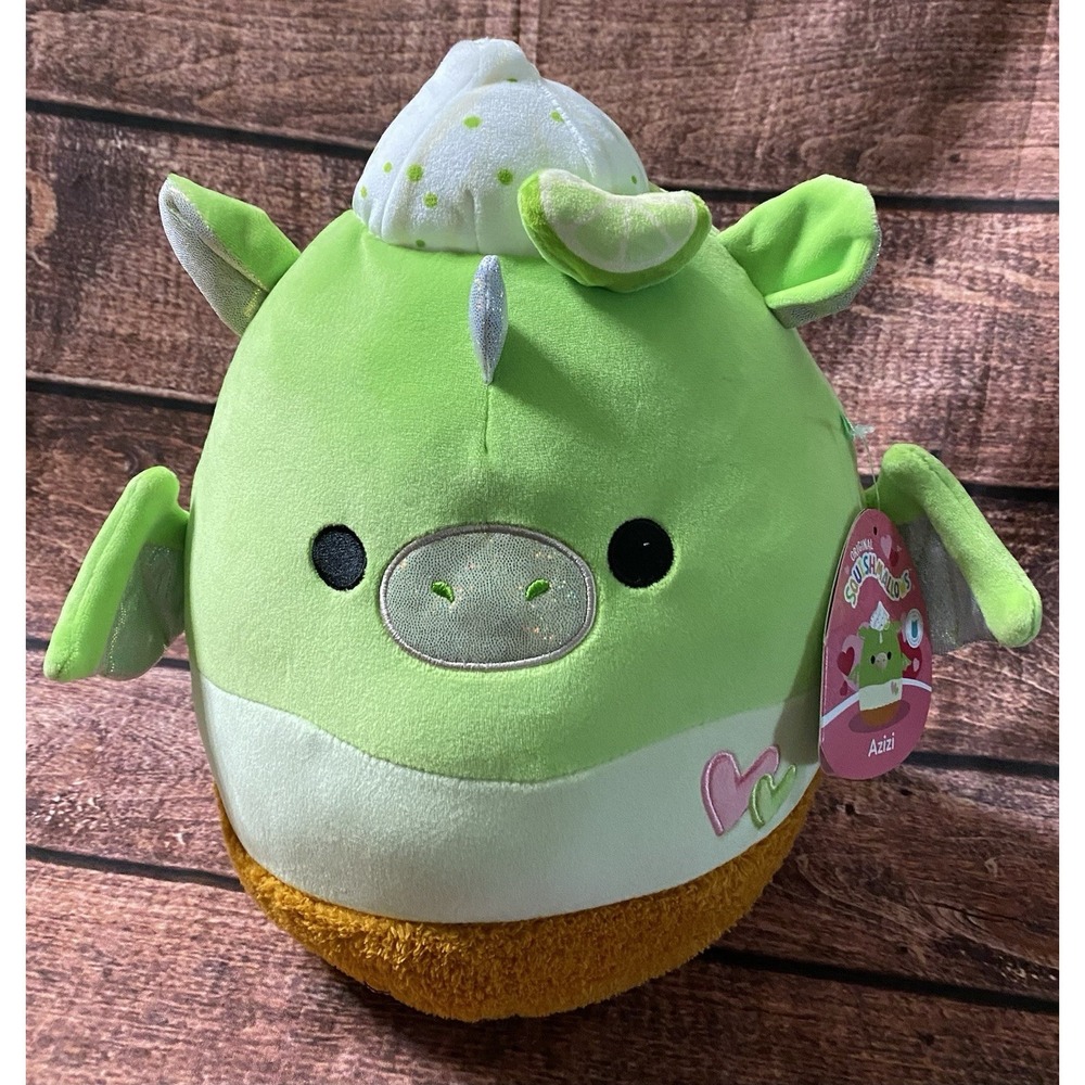Squishmallows Valentines Azizi Key Lime Pie Plush Toy 10 inch #1020-5 NWT